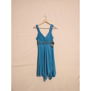 Love tease NWT light blue semi formal homecoming prom cocktail midi dress size 5